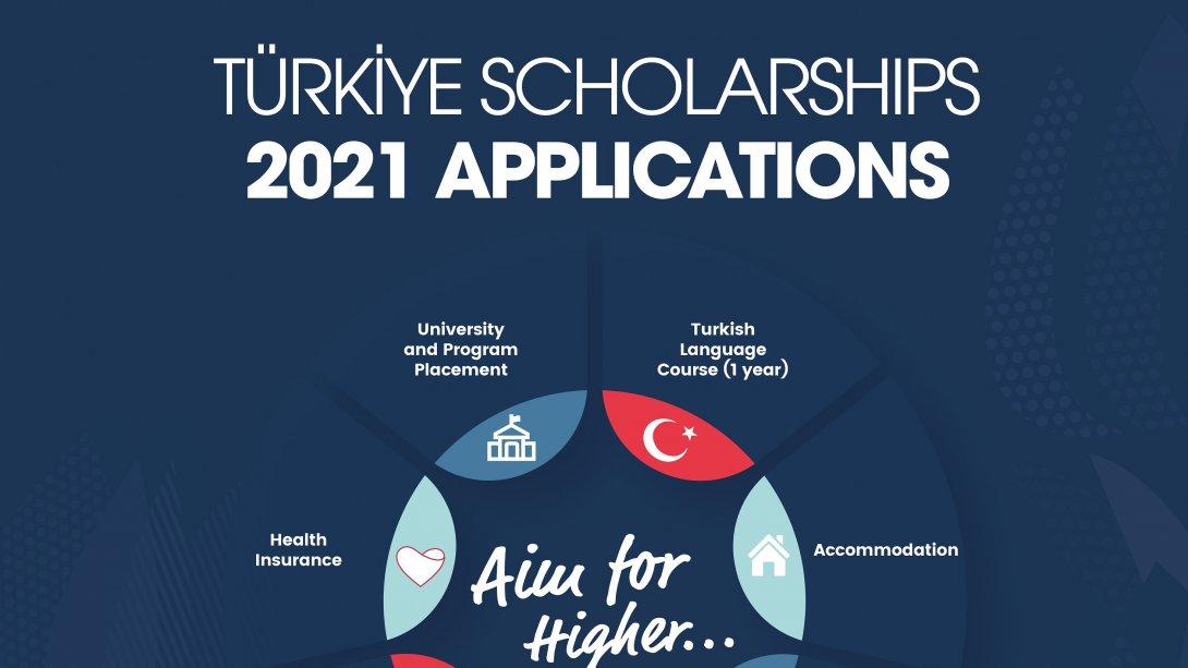  APPLICATIONS ARE NOW OPEN FOR 2021 TÜRKİYE SCHOLARSHIPS!